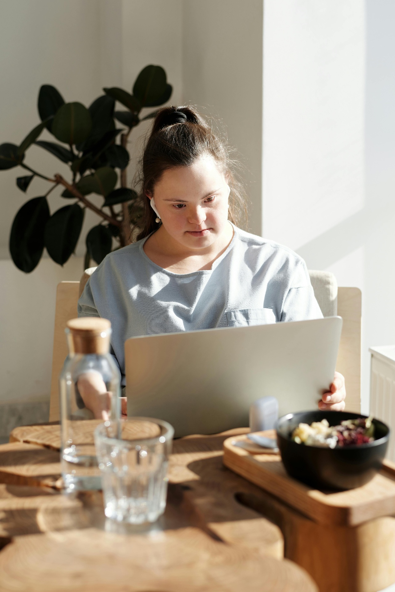 A person using the Compass app on a laptop for self-guided relationship support