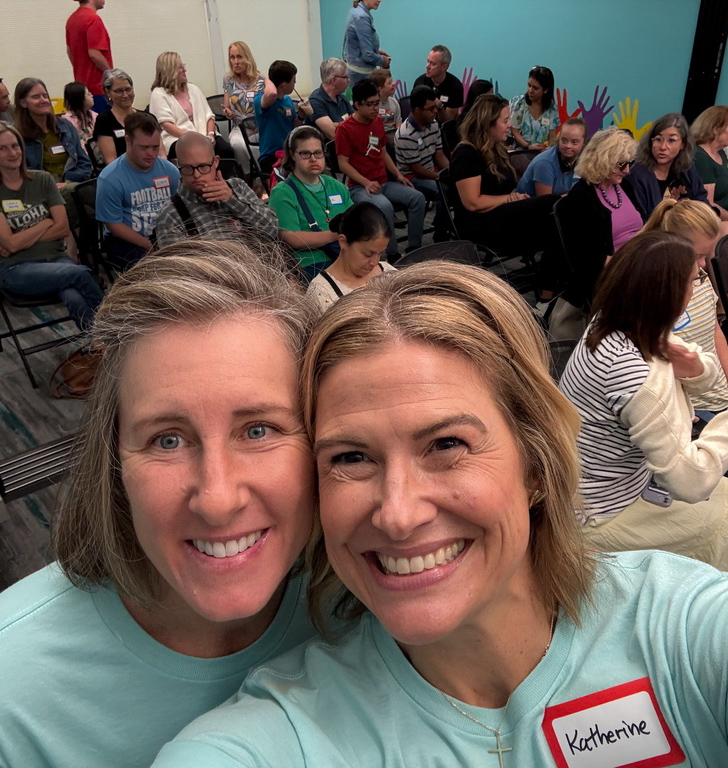 Mary T. and Katherine at an event