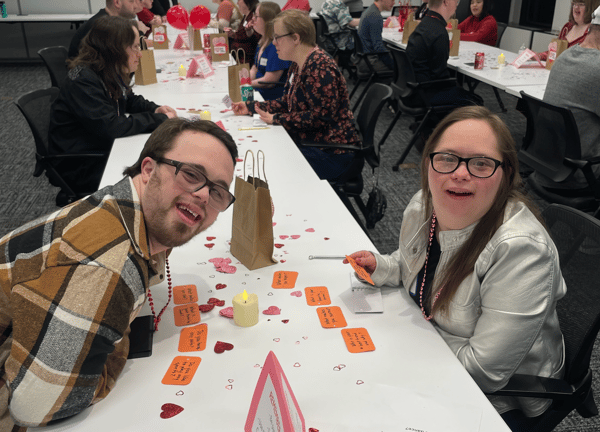 Angela and Matthew at speed-dating copy