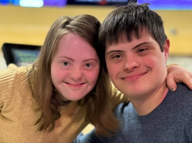Stella and Nicolas, young happy smiling couple Stella and Nicolas, young happy smiling couple